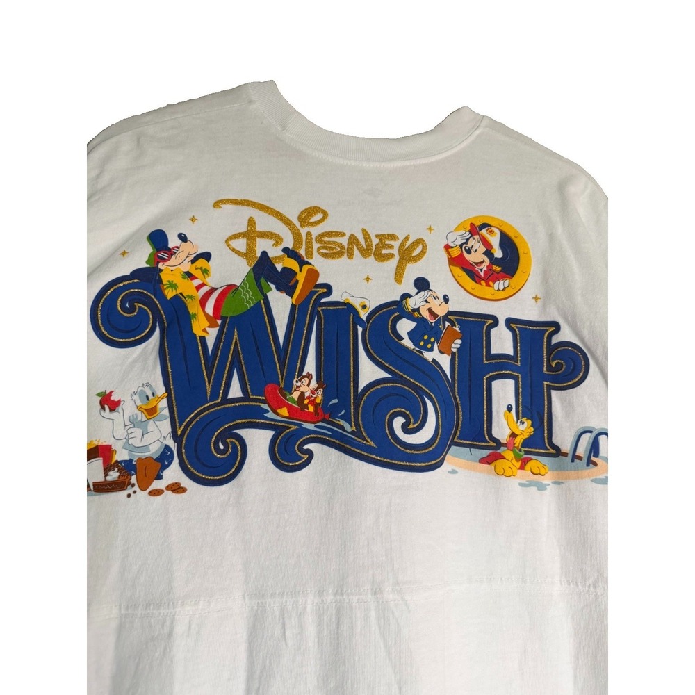 Disney Cruise Line WISH Spirit Jersey DCL Adult Sz XXL White